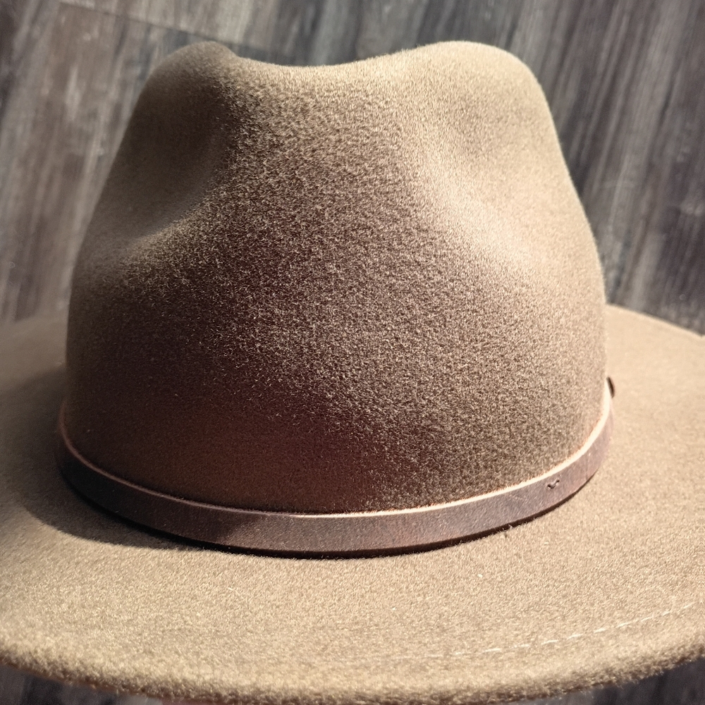 Will & Bear William Brown Fedora Hat Size Large 100% Wool Packable New - Picture 5 of 8